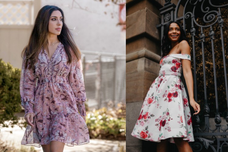 Mulher vestido floral
