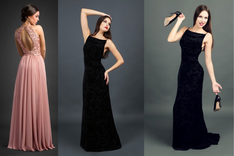 Mulher vestido de gala para casamento